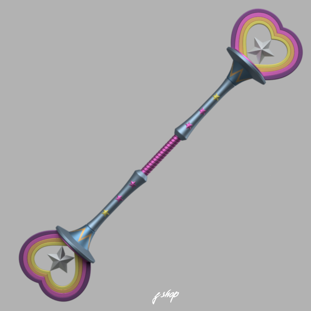 3D Model | Lux Lovestruck skin Staff League of Legends