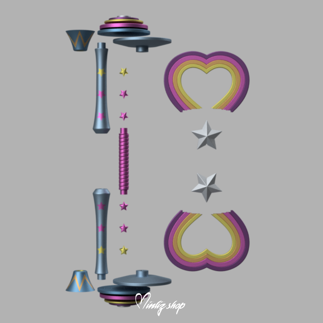 3D Model | Lux Lovestruck skin Staff League of Legends