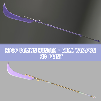 3D Printed Kit Kpop Demon Hunters Mira Weapon / Spear Gok-Do