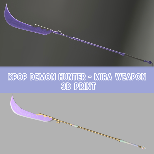 3D Printed Kit Kpop Demon Hunters Mira Weapon / Spear Gok-Do