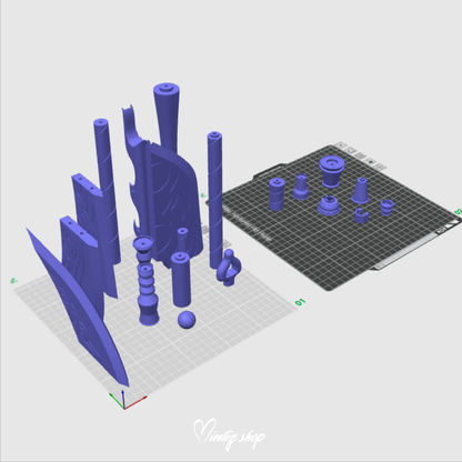 3D Model | Kpop DEmon Hunters Mira Weapon / Spear Gok-Do