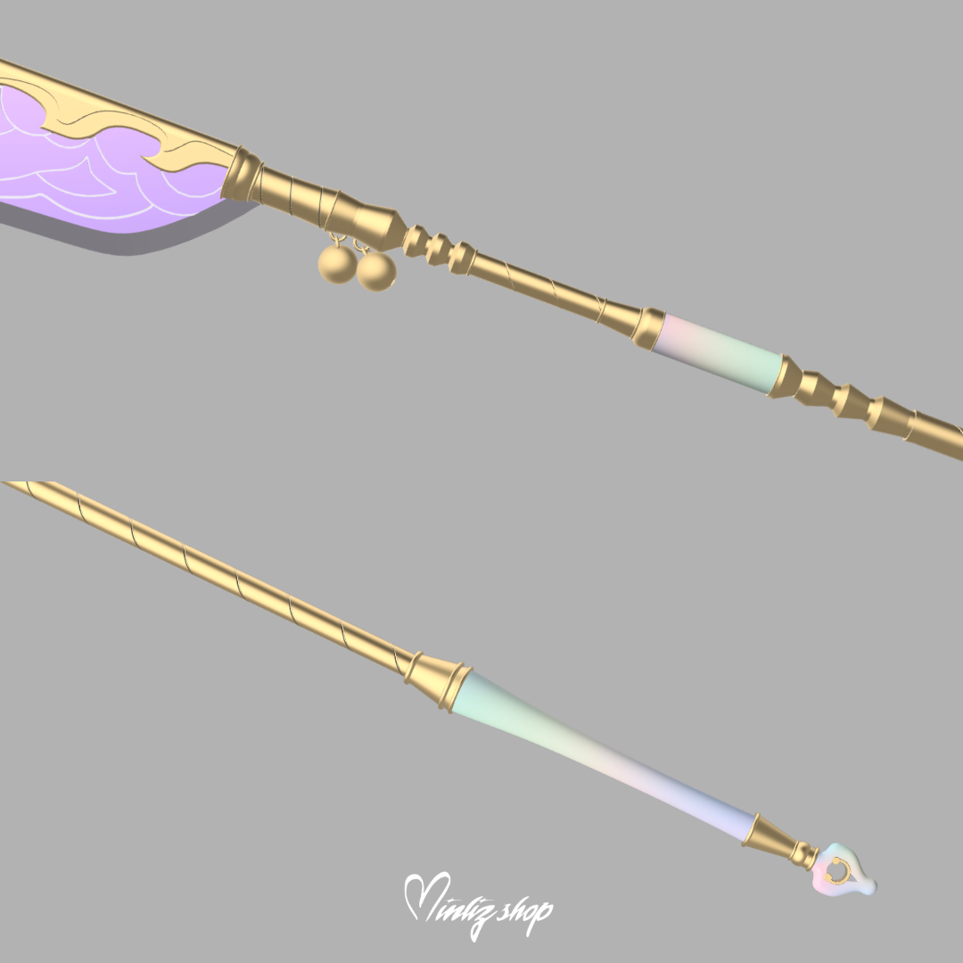 3D Model | Kpop DEmon Hunters Mira Weapon / Spear Gok-Do