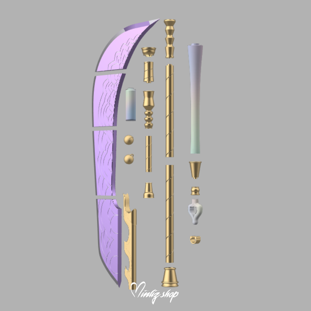 3D Model | Kpop DEmon Hunters Mira Weapon / Spear Gok-Do