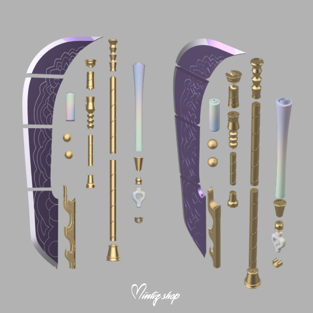 3D Model | Kpop DEmon Hunters Mira Weapon / Spear Gok-Do