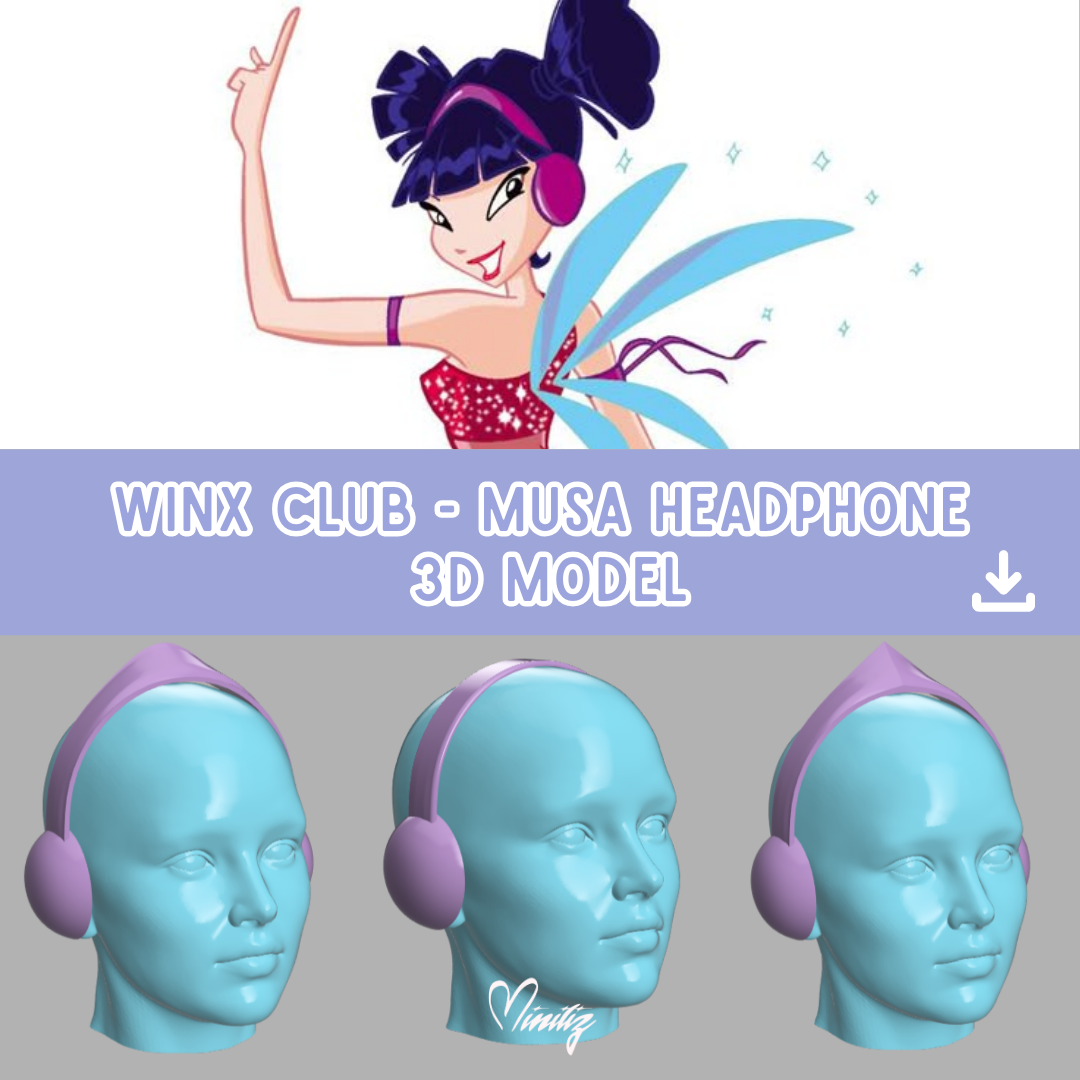 3D Model | Musa Headphone Winx Club