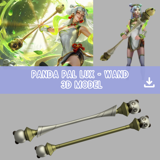 3D Model | Panda Pal Lux skin wand weapon League of Legends