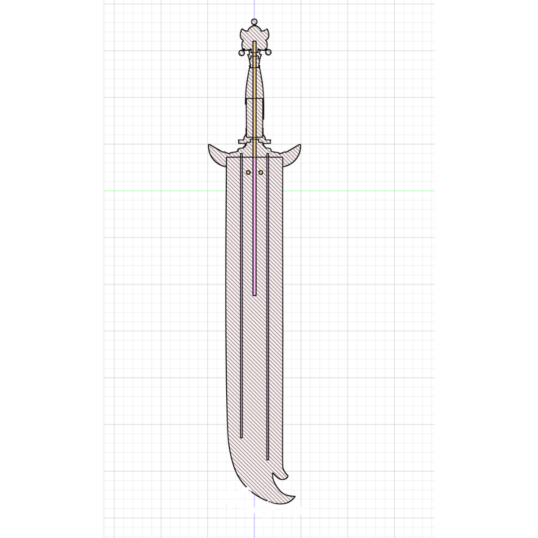 3D Printed Kit | Kpop Demon Hunters Rumi sword phase 2