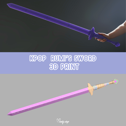 3D Printed Kit | Kpop Demon Hunters Rumi sword