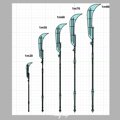 3D Printed Kit Kpop Demon Hunters Mira Weapon / Spear Gok-Do