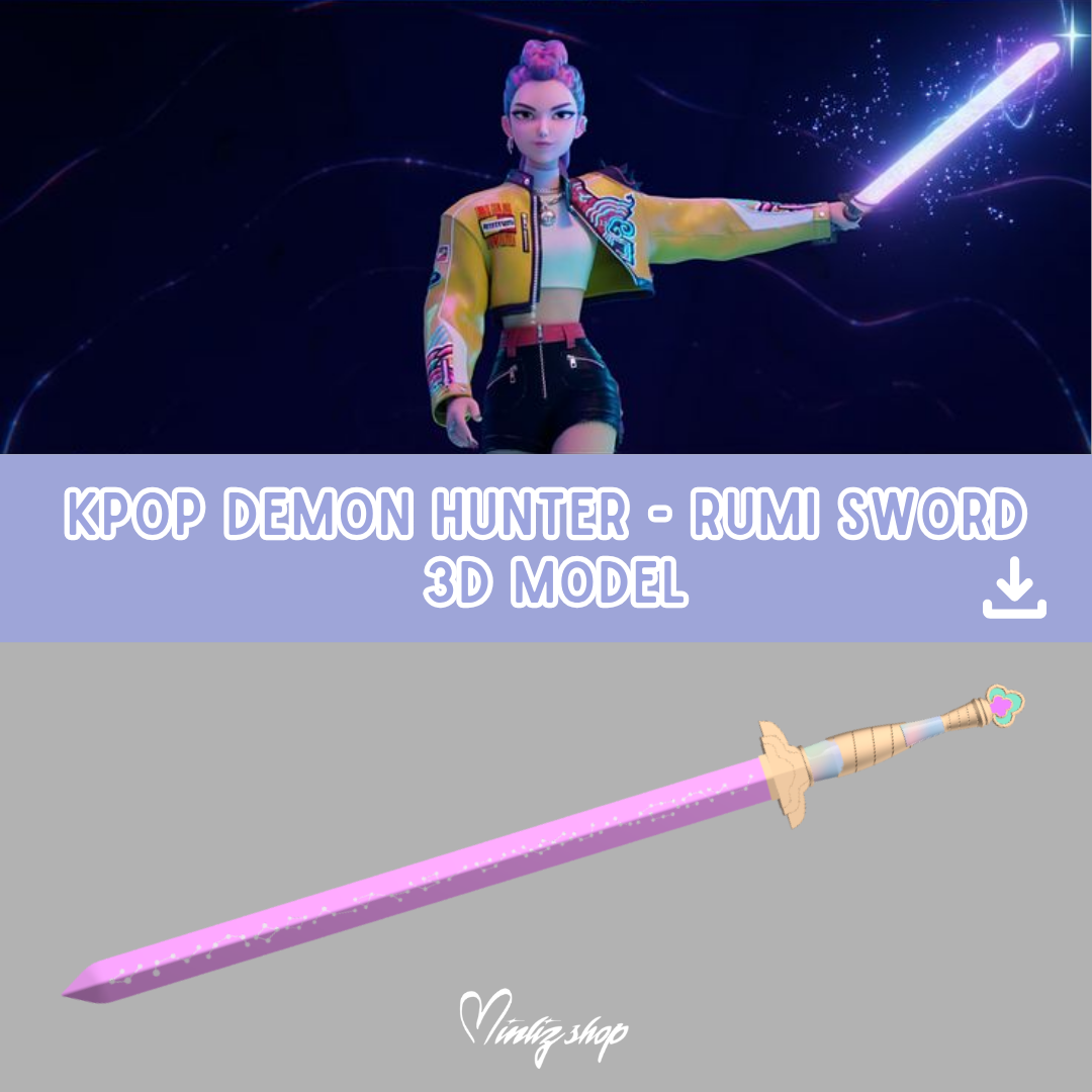 3D Model | Kpop Demon Hunters Rumi sword