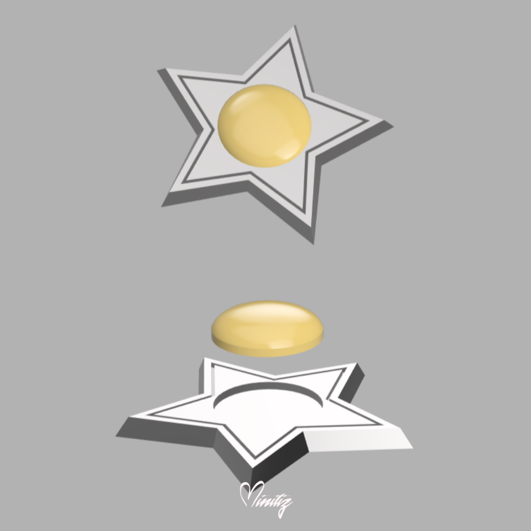 3D Model | Princess Harmony Rosalina brooch, earrings and magic wand