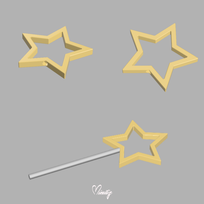 3D Model | Princess Harmony Rosalina brooch, earrings and magic wand