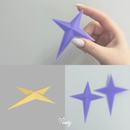 3D Printed Kit | Princess Harmony Rosalina brooch, earrings and magic wand