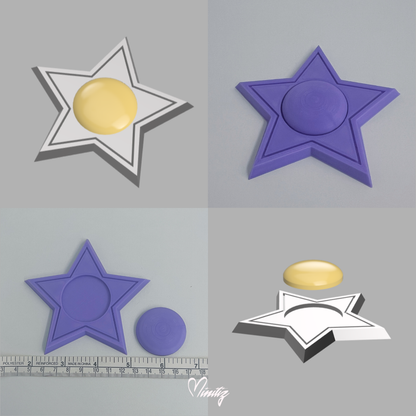 3D Printed Kit | Princess Harmony Rosalina brooch, earrings and magic wand