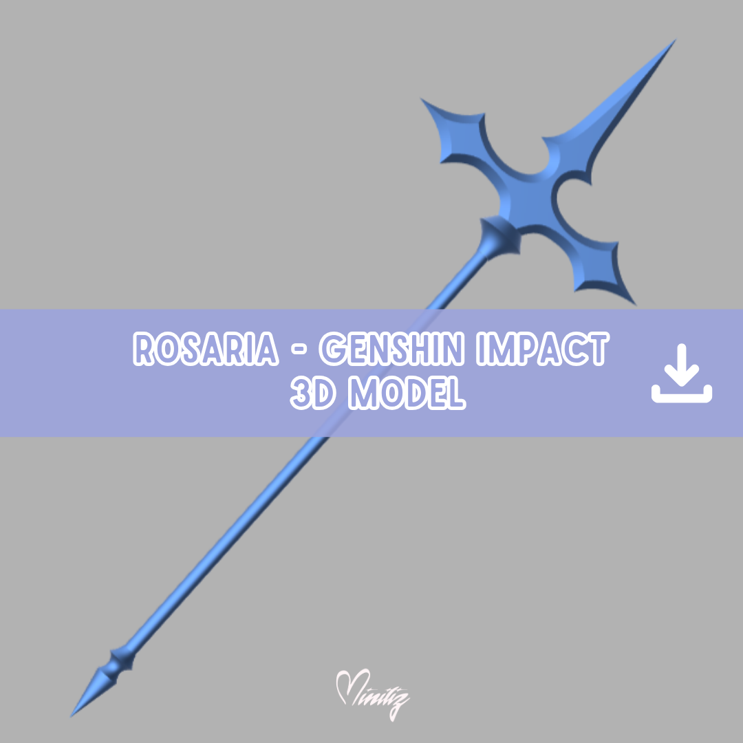 3D Model | Genshin Impact Rosaria spear