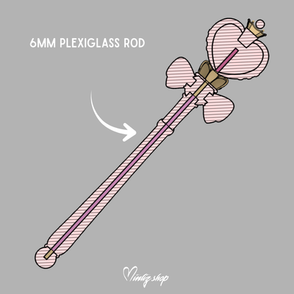 3D Model | Sailor Moon Spiral Heart Moon Rod Crystal version