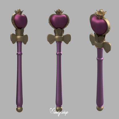 3D Model | Sailor Moon Spiral Heart Moon Rod Crystal version