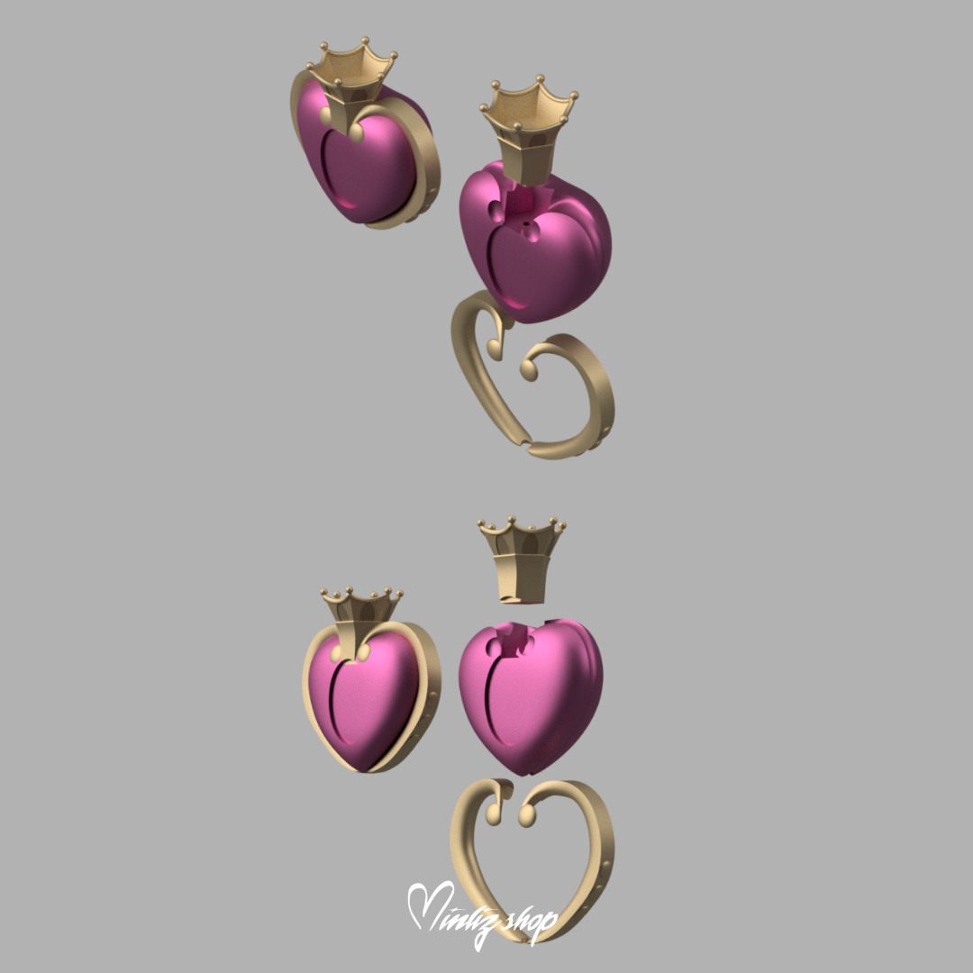 3D Model | Sailor Moon Spiral Heart Moon Rod Crystal version