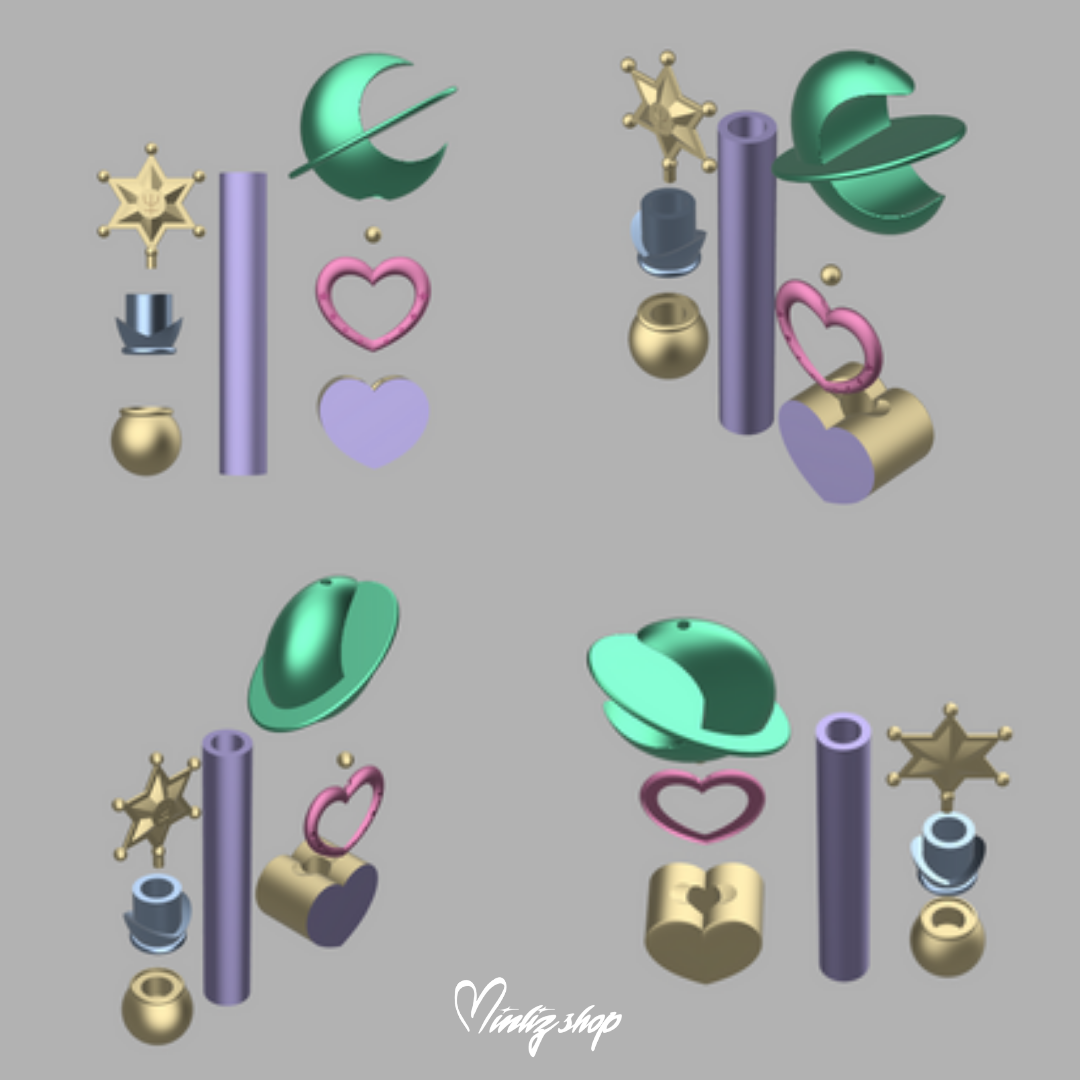 3D Model | Inspired Sailor Moon Sailor Neptune Lip Rod