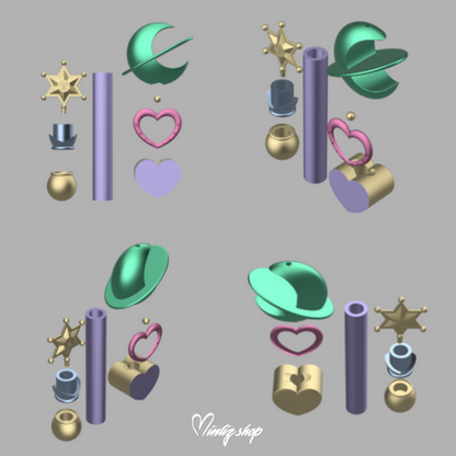 3D Model | Inspired Sailor Moon Sailor Neptune Lip Rod