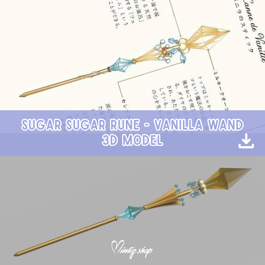 3D Model | Sugar Sugar Rune - Vanilla Wand Manga vers