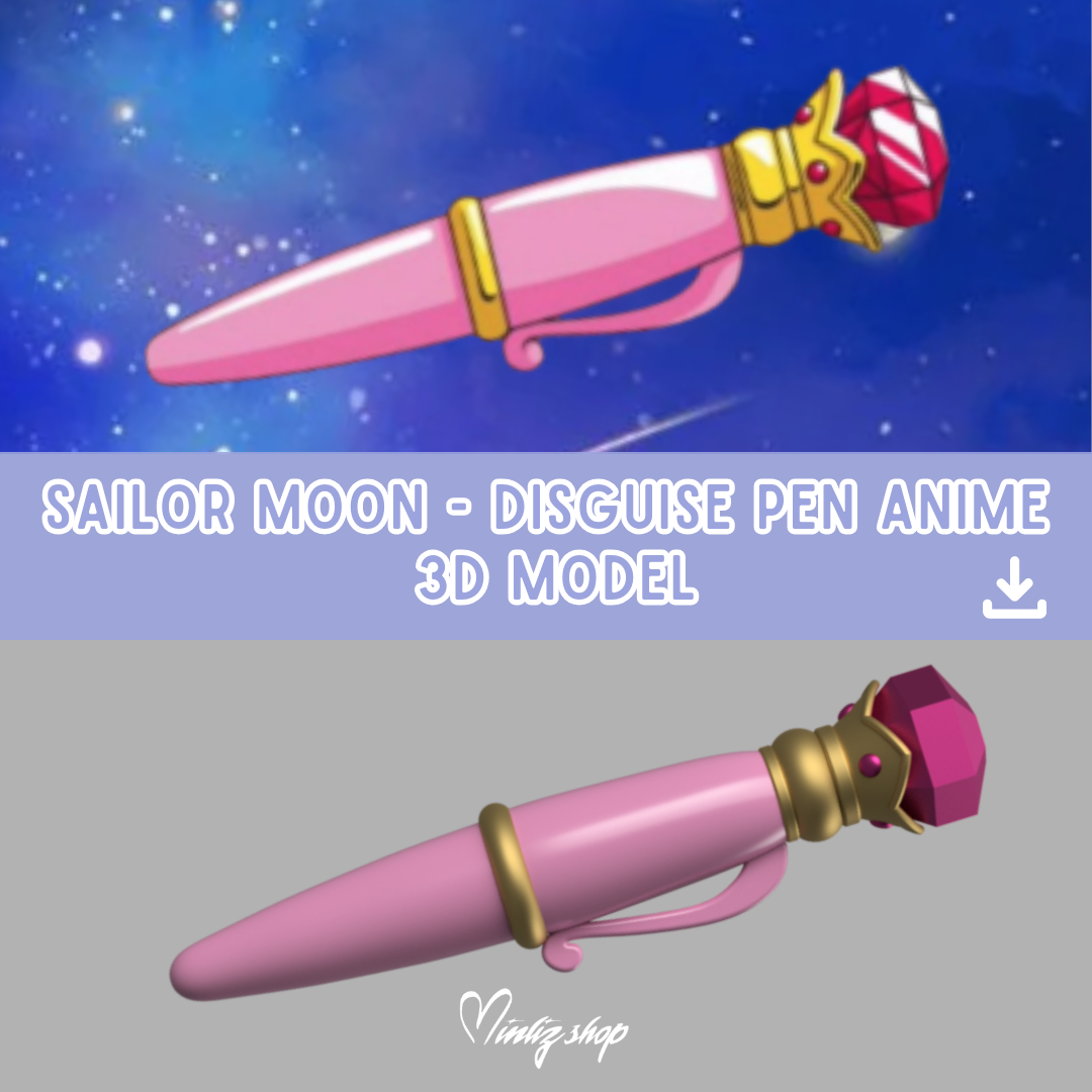 3D Model | Sailor Moon Disguise Pen Anime Version