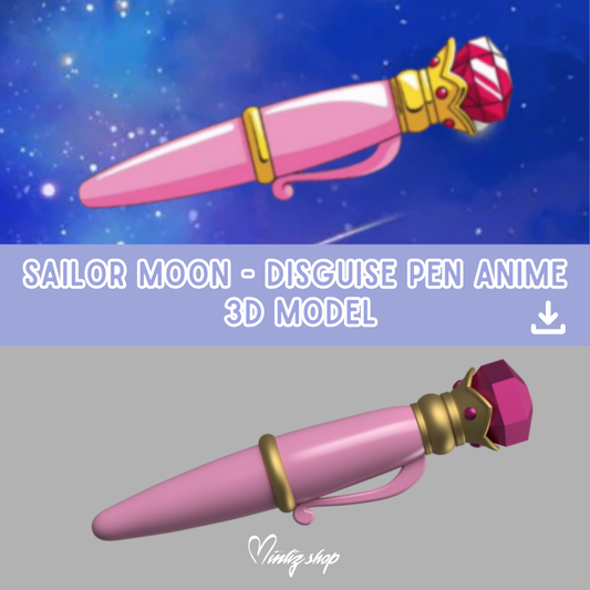 3D Model | Sailor Moon Disguise Pen Anime Version