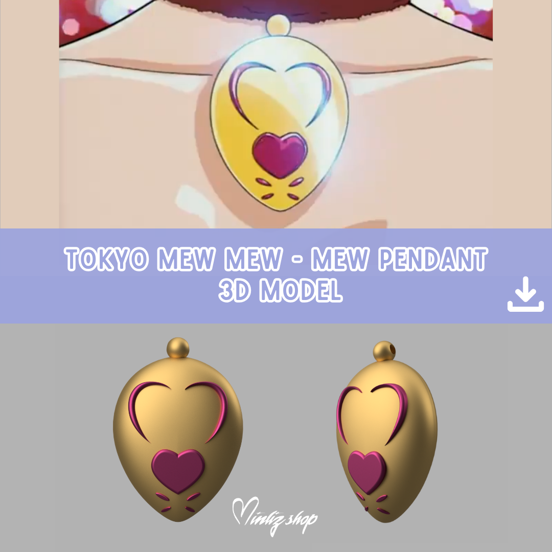 3D Model | Tokyo Mew Mew - Mew Mew Pendant