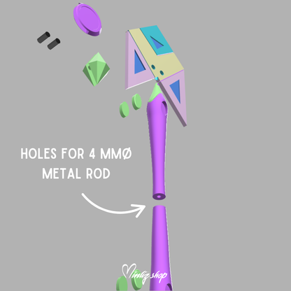 3D Printed Kit | Winx Club Tecna Mythix Wand