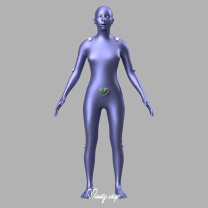 3D Model | Totally Spies - Bodysuit accessories
