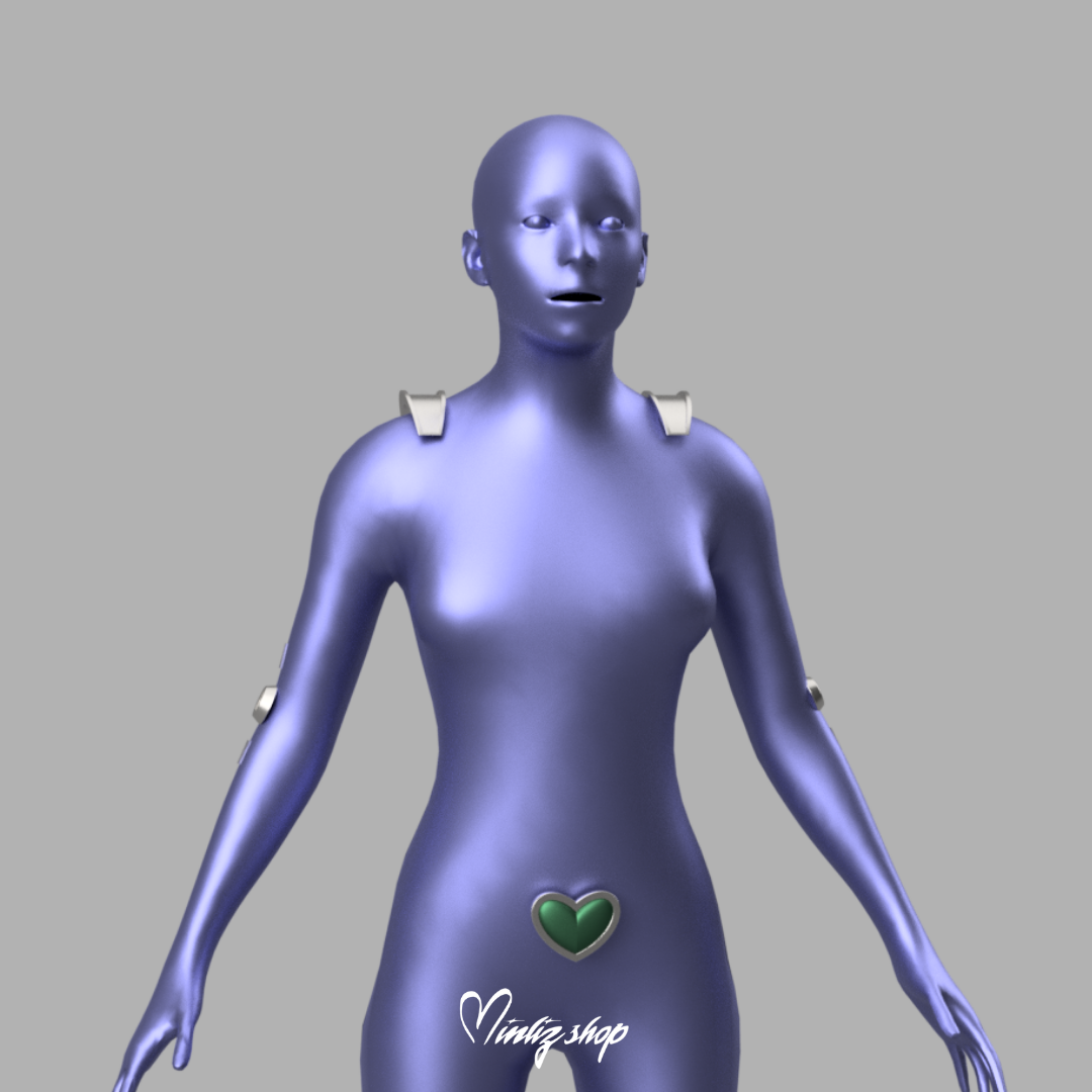 3D Model | Totally Spies - Bodysuit accessories