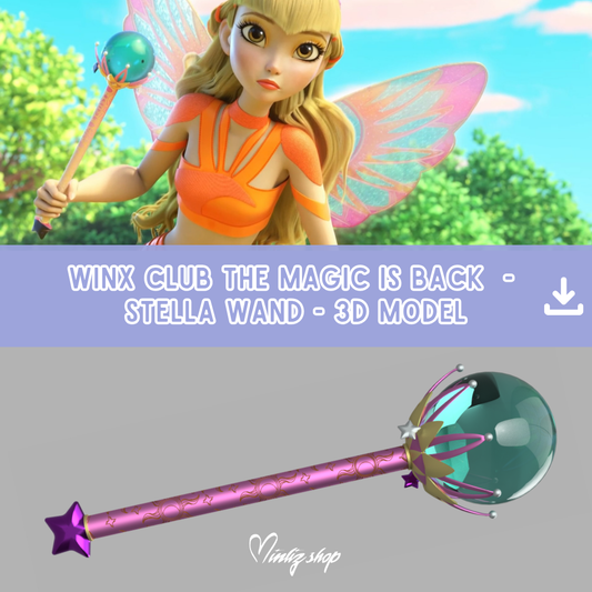 3D Model | Winx Club Reboot The Magic is Back Stella Magic Wand