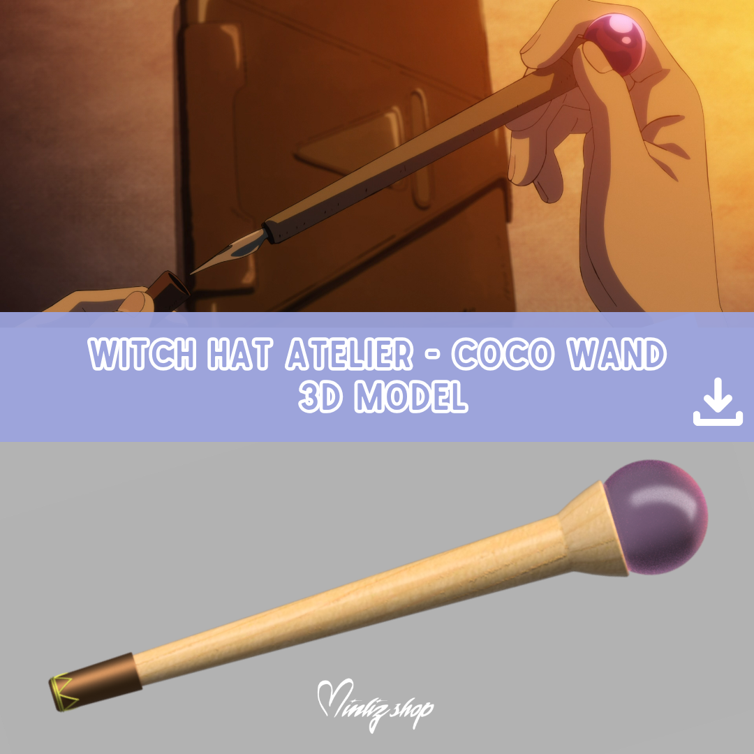3D Model | Witch Hat Atelier Pen / Wand Coco
