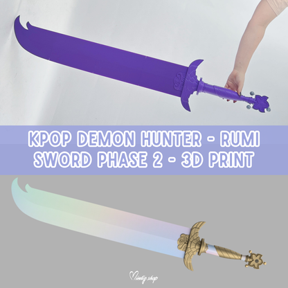 3D Printed Kit | Kpop Demon Hunters Rumi sword phase 2