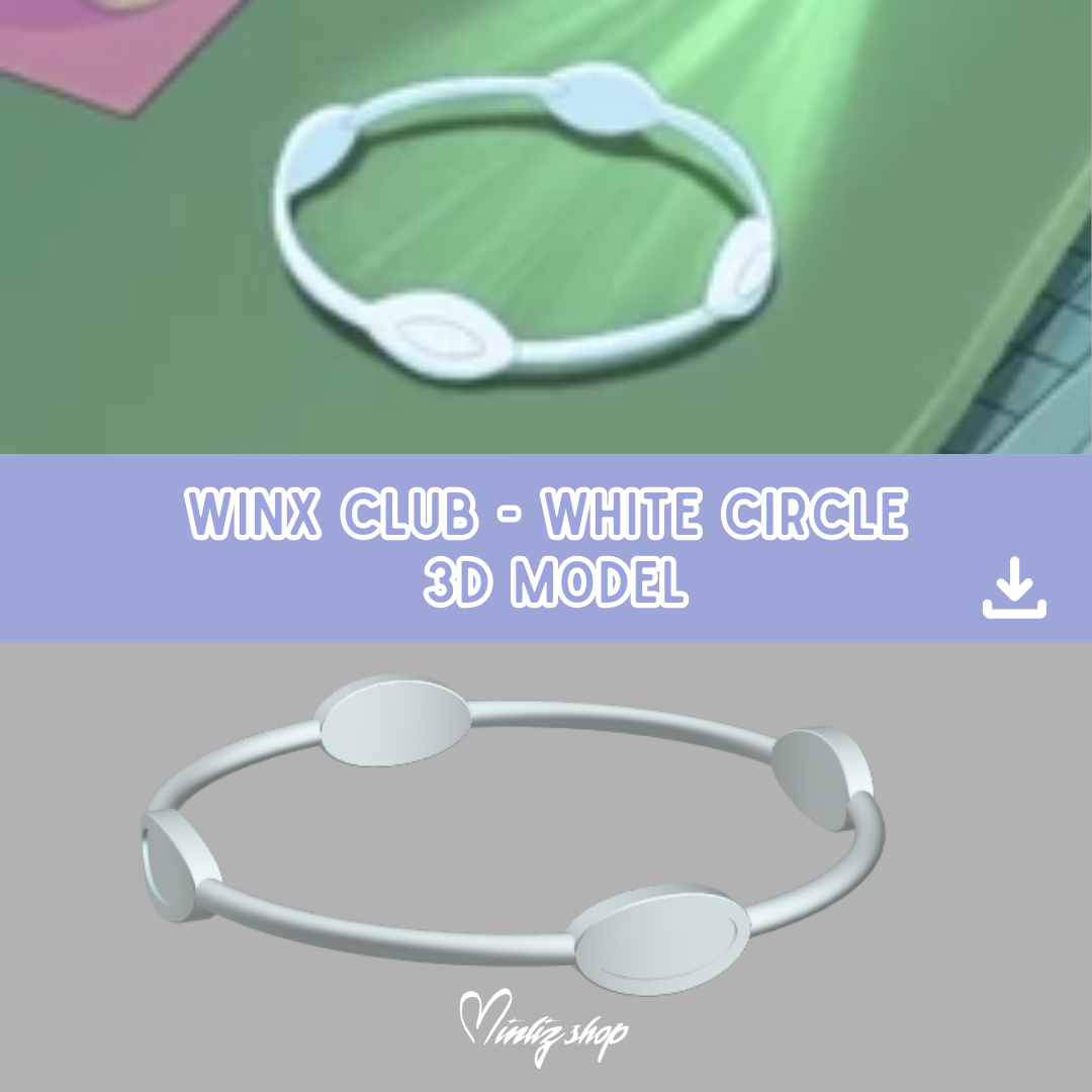 3D Model | Winx Club White Circle