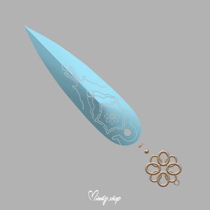 3D Model Kpop Demon Hunters Zoey's weapon / shin-kal