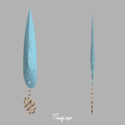 3D Model Kpop Demon Hunters Zoey's weapon / shin-kal
