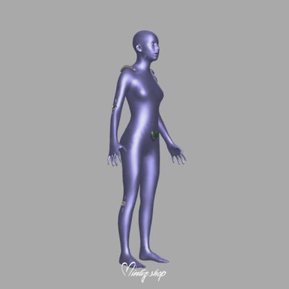3D Model | Totally Spies - Bodysuit accessories